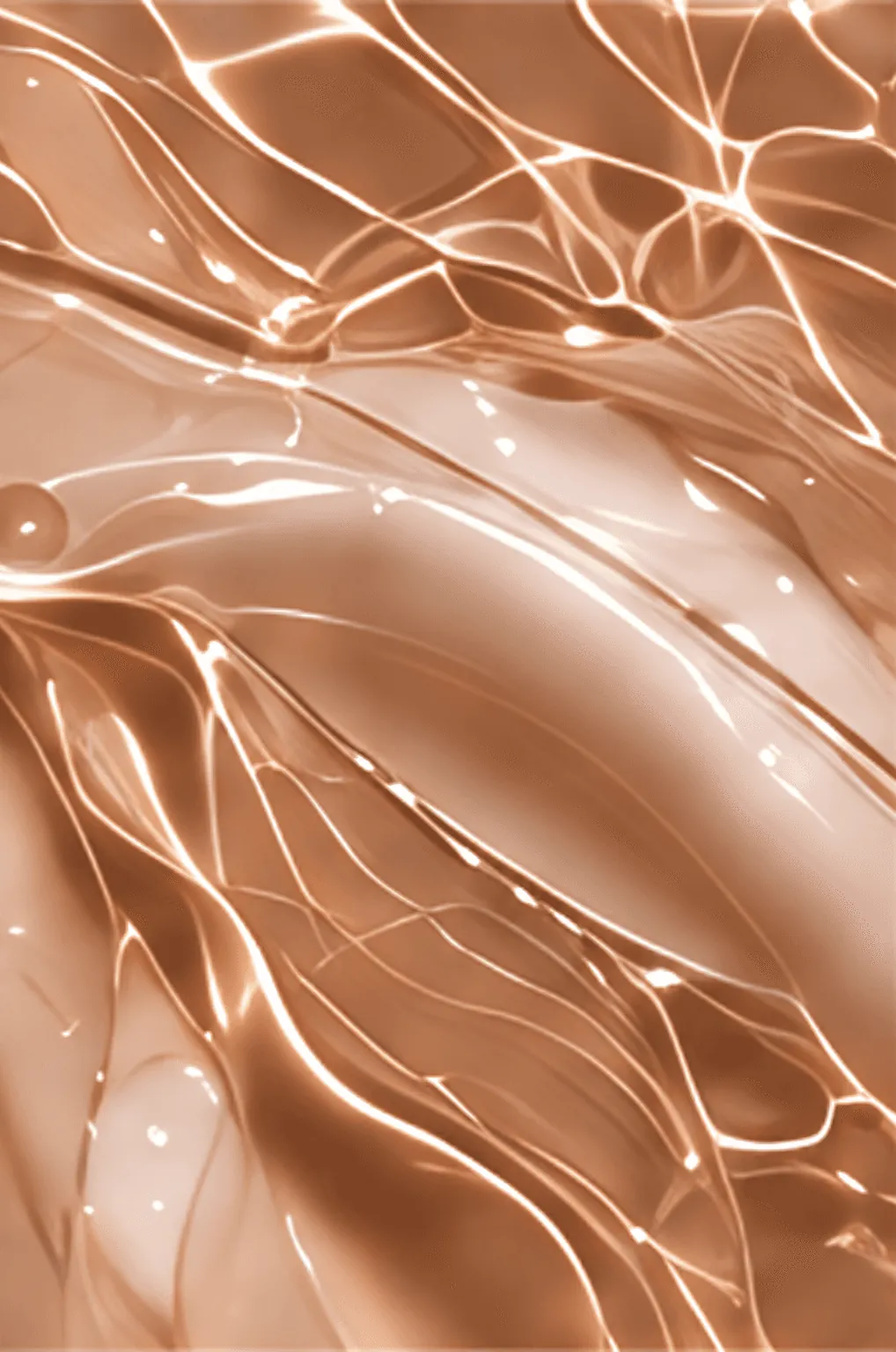 Warm rippling water texture
