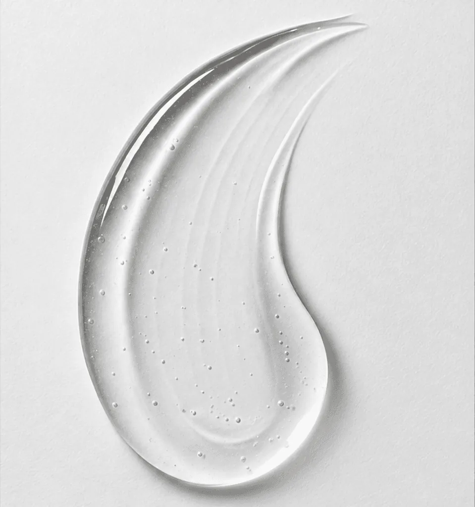 Translucent oil-free moisturizer gel texture