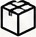 Box symbol for a one-time purchase