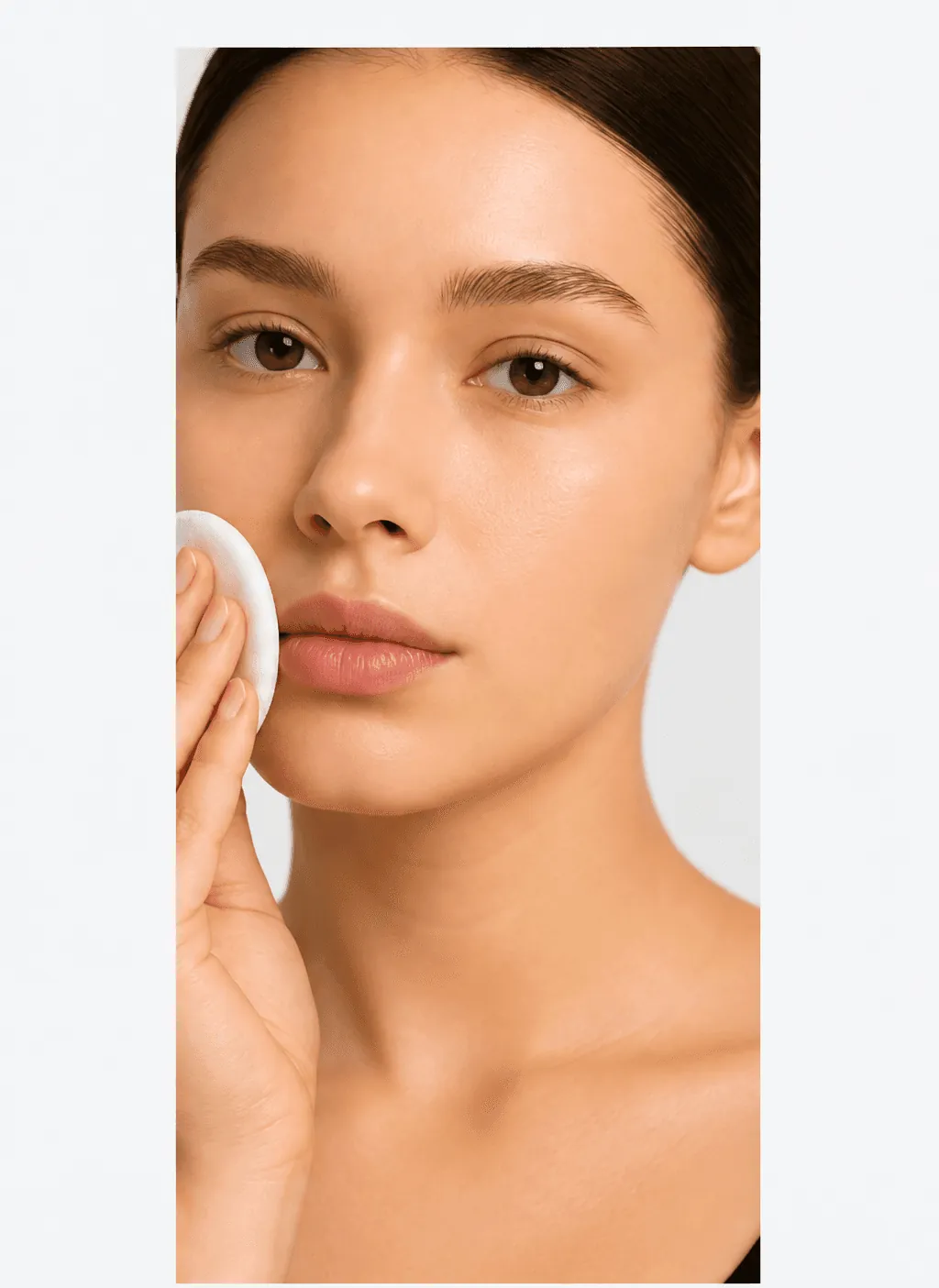 Person applying skincare to their face